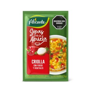 SOPA CLARA CRIOLLA X 72 G