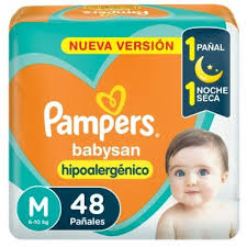 PAMPERS BABYSAN MED      X 48