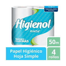 HIGIENOL PAP HIG PANAL 50M X4